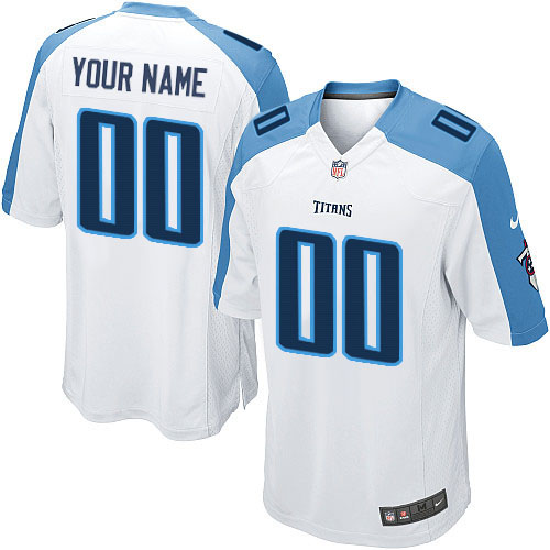 Nike Tennessee Titans Customized White Stitched Youth NFL Jersey